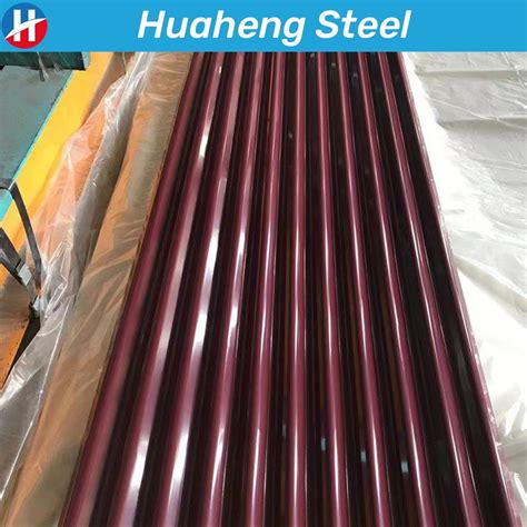 PPGI Color Coated Coil Prepainted Galvanized T Shape Wave Corrugated