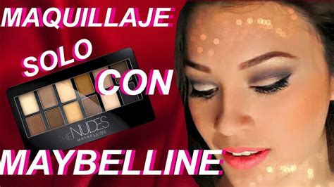 Maquillaje Usando La Paleta Nude De Maybelline Youtube