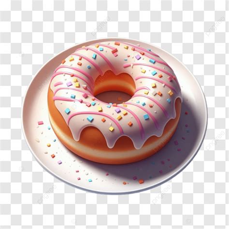 Donut Dulce Aislado Sobre Fondo Blanco PNG Dibujos Donut Dulce Aislado