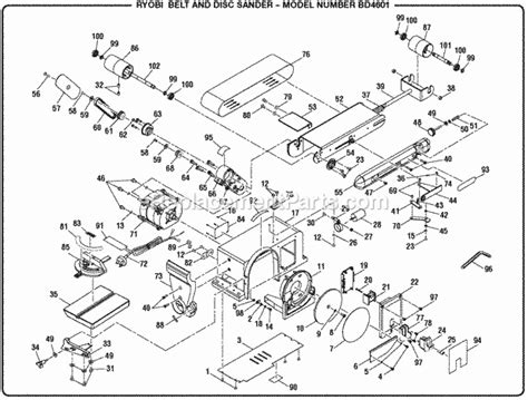 Ryobi Belt And Disk Sander Parts | Reviewmotors.co