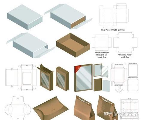 做包装没有好的刀版359款异形包装礼盒纸箱纸袋包装刀版图 知乎