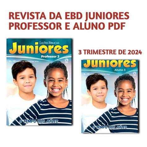 Revista Juniores Professor Da Ebd Trimestre De Pdf