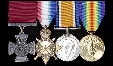 Victoria Cross Framed Ww1 Medal Set IWM Collection John Jack