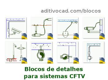 Baixar Bloco Dwg Autocad Detalhamento Sistemas Cftv