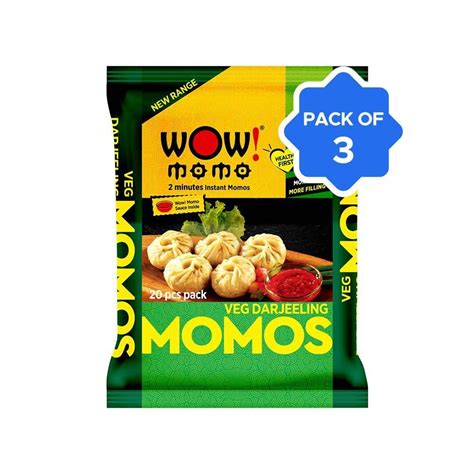 Wow Momo Veg Darjeeling Momos Frozen Pack Of 3 Price Buy Online