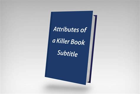 How To Create A Subtitle For A Book