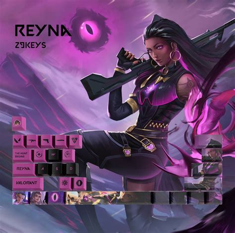 REYNA Valorant Special Edition High Quality Keycaps 33 Keys – CuriosityCaps