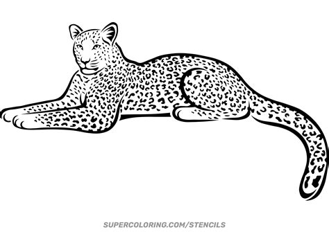 Stencil Of Jaguar Free Printable Papercraft Templates