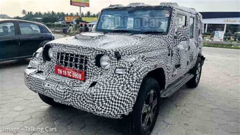 2023 Mahindra Thar 5 Door Interiors Spied Rear Legroom Boot Space