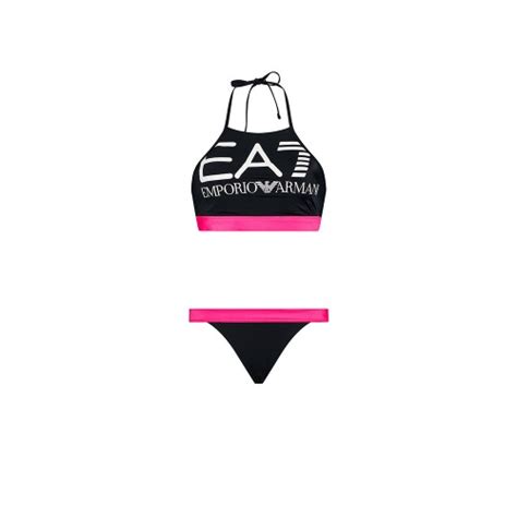 Bikini Ea Emporio Armani Cc Colore Nero E Fucsia