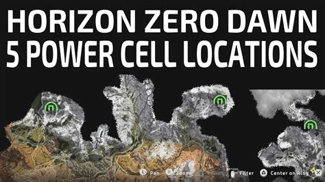 Horizon Zero Dawn Power Cells Map – Map Of The Usa With State Names