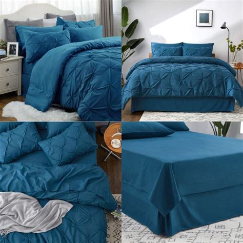 Bedsure King Size Comforter Set Bedding Pieces King Teal Ebay