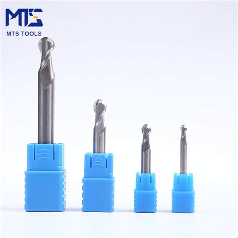 China Hrc Carbide Flute Standard Length Ball Nose End Mills For