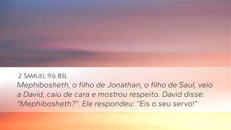 Samuel Bsl Desktop Wallpaper Mephibosheth O Filho De Jonathan