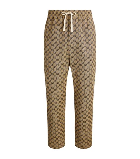 Gucci Blue Gg Supreme Sweatpants Harrods Uk