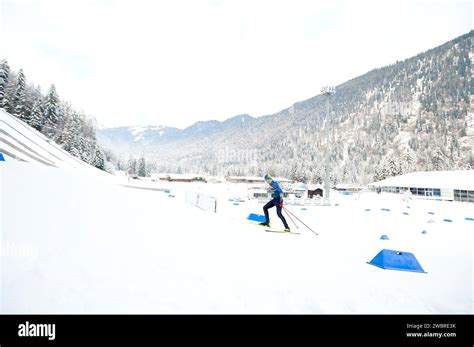 Ruhpolding Deutschland Januar Morgenpraxis Ruhpolding