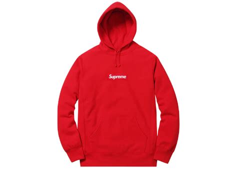 Supreme Box Logo Hooded Sweatshirt Red Men S Fw16 Us