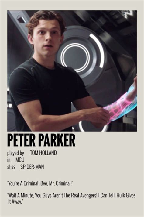 Peter Parker Carteles Minimalistas De Películas Poster De Peliculas