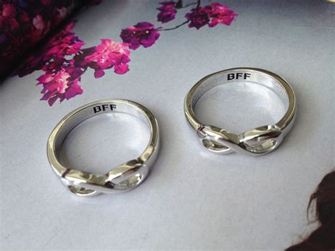 Infinity Ring BFF Best Friend Forever Inifinity By Pinkybijoux