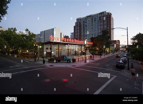 san pedro square san jose ca stock photo alamy