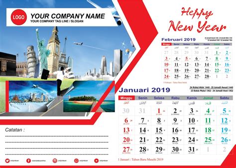 Desain Kalender Duduk 2019 Dengan Coreldraw Free Cdr