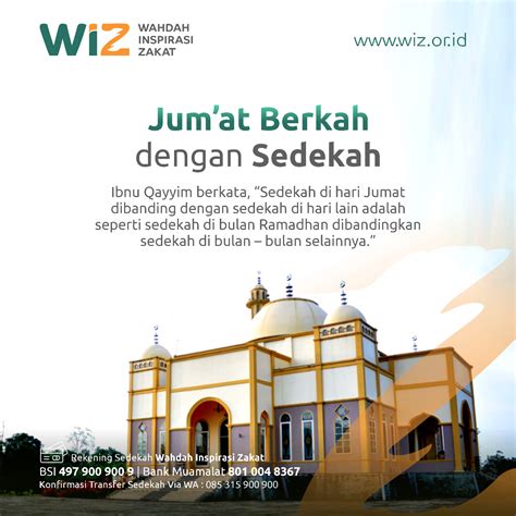 Jumat Berkah Dengan Sedekah WAHDAH INSPIRASI ZAKAT