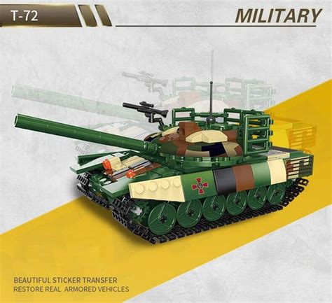 Военный конструктор украинский танк оплот T 72 в коробке (422 деталей ...