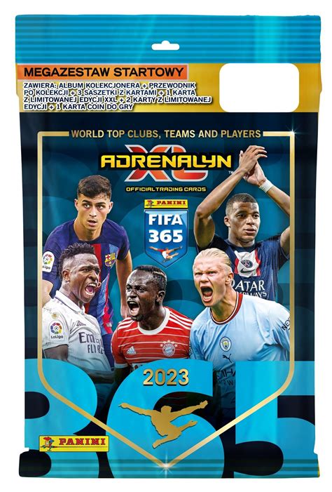 PANINI FIFA 365 Adrenalyn XL 2023 Mega Zestaw Startowy Karty Niskie