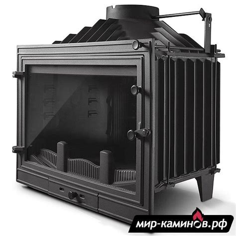 чугунная топка Промо 700 с шибером и обновлённой грилль секцией (Франция)