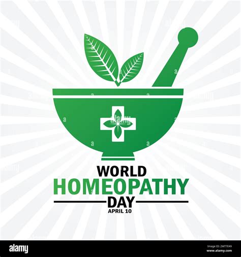 World Homeopathy Day Holiday Concept Template For Background Banner