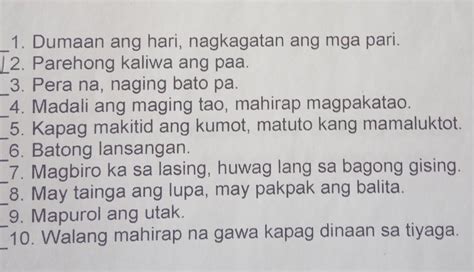 Bulong Halimbawa Karunungang Bayan