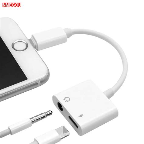 2 In 1 Earphone Audio Charging Adapter Splitter Cable For Iphone Xr Xs Max X 8 7 Plus Gaming