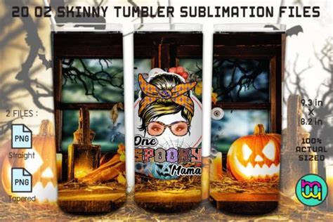 One Spooky Mama Halloween Oz Tumbler Graphic By Miraclemaker