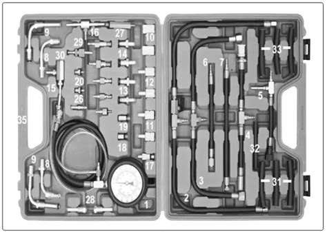 Sealey Vse V Fuel Injection Pressure Test Kit Instruction Manual