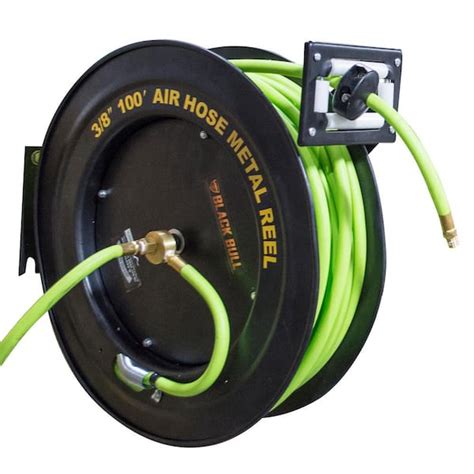 Black Bull Ft Retractable Air Hose Reel With Auto Rewind