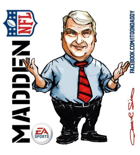 John Madden Legendary Coach Nfl Broadcaster And Video Game Icon Itoondaddy Nfl Logo