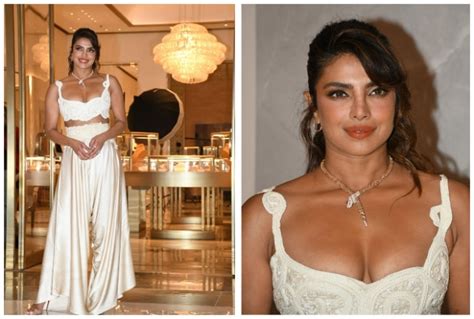 Priyanka Chopra Keeps It Chic And Classy In Satin Dhoti Pants A White