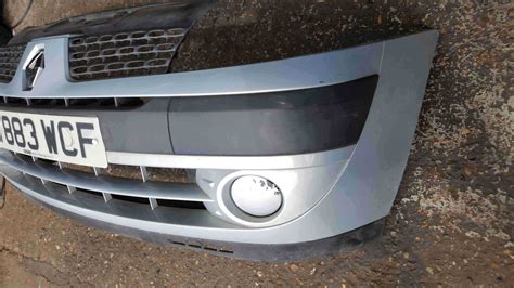 Renault Clio Mk Front Bumper Silver No Fogs Store