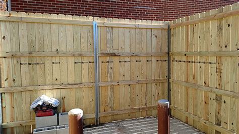 Dumpster Enclosure Gates Fences Seegars Fence Company