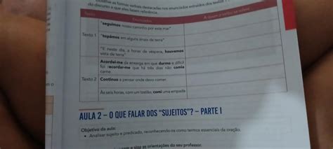 Observe As Formas Verbais Destacadas Nos Enunciados Braincp