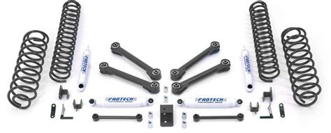 Fabtech 4 Performance System W Performance Shocks 1997 06 Jeep Tj 2004 06 Jeep Lj Unlimited