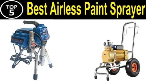 Top 5 Best Airless Paint Sprayer Review 2024 Youtube