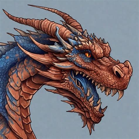 Concept Design Of A Dragon Dragon Head Portrait Si