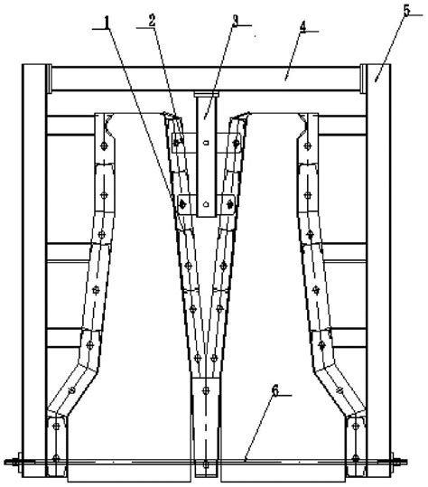 一种变截面小间距定型防撞墙模板的辅助固定装置的制作方法