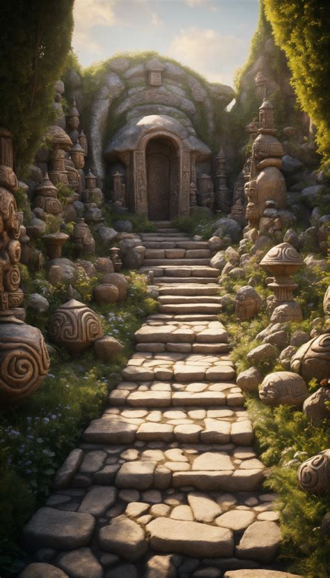 Lexica An Ancient Spiritual Gnome Inspired Stone Pathway Rock Garden