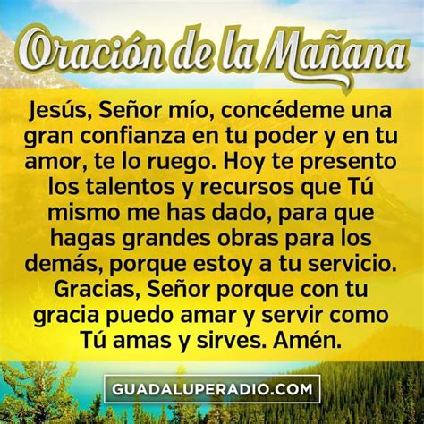 Oración de la Mañana Oracion de buenos dias Oraciones Hola buenos