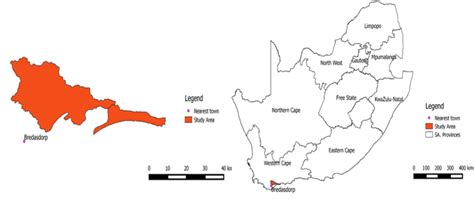 Location maps of the De Hoop nature reserve | Download Scientific Diagram