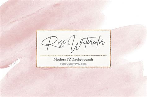 Rose Watercolor Backgrounds Graphic by artisssticcc - Creative Fabrica