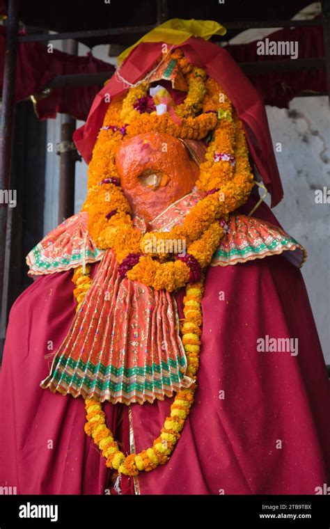 Nepal Kathmandu Durbar Square Hanuman Dhoka Palace Hanuman Statue