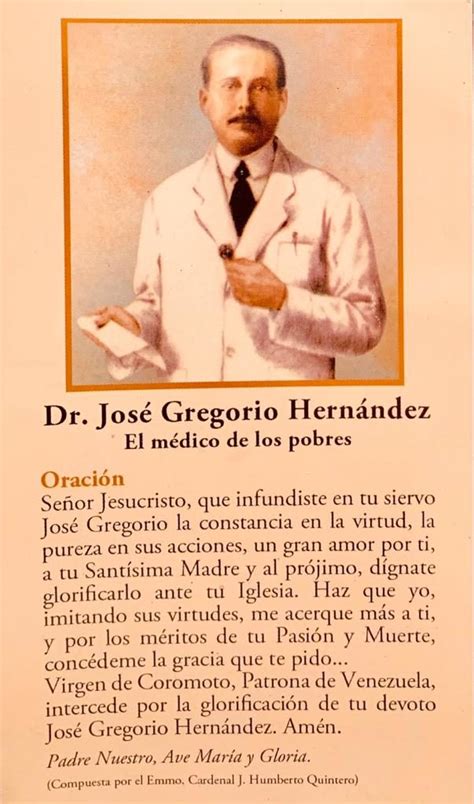 EL DR. VENEZOLANO JOSÉ GREGORIO HERNÁNDEZ, CAMINO DE LOS ALTARES – F.I ...